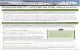 Renewable Energy Projects and the Green Project … Renewable Energy Projects and the Green Project Reserve . Factsheet Purpose and Overview . This factsheet introduces the potential