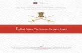 Indian Army Tradesman Sample Paper - 4ono.com · ुु के ू ें कौन जाने ... ृथ्वी लक ि े र्वस्तु को अनी ओ ...
