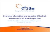 Overview of existing and ongoing EFSA Risk Assessments … · Overview of existing and ongoing EFSA Risk Assessments on Meat Inspection ... • Tuberculosis in bovine ... – Potential