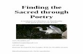 Finding the Sacred through Poetry - WordSPA · Finding the Sacred through Poetry ... Your force, to breake, ... Roots ripe as old bait, Pulpy stems, rank, silo-rich,