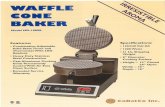 WAFFLE CONE BAKER Model MD- OSSE Features: … cone baker.pdf · WAFFLE CONE BAKER Model MD- OSSE Features: Combination Adjustable Solid State Timer and Thermostat With LED Readout