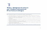 TheImportance ofEducational Partnerships · TheImportance ofEducational Partnerships 3 After reading this chapter, ... Community Partnerships at Johns Hopkins University in Maryland