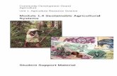Module 1.4 Sustainable Agricultural Systems€¦ · Module 1.4 Sustainable Agricultural Systems ... Case study ... 8 Module 1.4 Sustainable Agricultural Systems Student Support Material