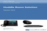 Huddle Room Solution - audiocodes.com · 5.7 Viewing your Location Information ... This document describes AudioCodes' Huddle Room Solution ... down, volume up, mute, answer call,