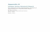 Sample Action Research Report - SAGE Publicationsedge.sagepub.com/sites/default/files/Appendix D & E.pdf · Appendix D Sample Action Research Report Too Loquacious to Be Communicative: