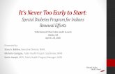 It’s Never Too Early to Start - National Indian Health Boards Never Too Early_TPHS... · It’s Never Too Early to Start: ... SDPI and its impact on diabetes treatment and prevention