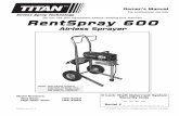 Airless Sprayer - Titantool · PDF fileThis airless sprayer is a precision power tool used for spraying many types of materials. Read and follow this instruction
