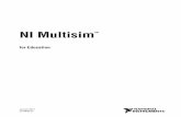 NI Multisim for Education - National Instruments · ©National Instruments Corporation 1-1 NI Multisim for Education Multisim