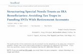 Structuring Special Needs Trusts as IRA Beneficiaries ...media.straffordpub.com/products/structuring-special-needs-trusts... · Funding SNTs With Retirement Accounts ... A 3rd party