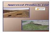 Erosion and Sediment Control Approved Products Listdot.nebraska.gov/media/6969/eros-sed-prod-list.pdf · Erosion and Sediment Control Approved Products List ... Results from a pre-approved