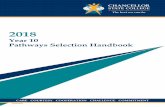 Year 10 Pathways Selection Handbook - Chancellor State … · JAP ... involves the calculation of an ATAR score which replaces the OP score. More detailed ... Year 10 Pathways Selection