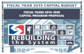 Fiscal Year 2019 Capital Budget and Fiscal Years 2019-2030 … · Fiscal Year 2019 Capital Budget and Fiscal Years 2019-2030 Capital Program Proposal
