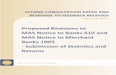 Proposed Revisions to MAS Notice to Banks 610 and MAS .../media/MAS/News and Publications/Consultation... · second consultation paper and response to feedback received on proposed