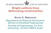 Bright solitons from defocusing nonlinearitiesfaraday.fc.up.pt/cfp/mtenp2013/talks/B_Malomed.pdf · Bright solitons from ... Oberthaler, Rev. Mod. Phys. 78, 179 (2006). ... gradually