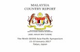 MALAYSIA COUNTRY REPORT - 一般財団法人リ … COUNTRY REPORT (ABD. MALIK BIN TUSSIN) i. Global Atmosphere Watch (GAW) Monitoring Network (Malaysian Meteorological Department)