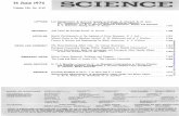 14 June 1974 - Science · Mr. Wonderfull's Surprize: K ... Spectroscopic Measurements of Stratospheric Nitric Oxide and Water Vapor: C. K. N. Patel, E ... Operant Conditioning of