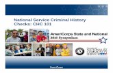 Criminal History Checks 101 Slides · based in law. • Cost ... criminal history is ineligible. Anyone listed, or required to be ... Microsoft PowerPoint - Criminal_History_Checks_101_Slides