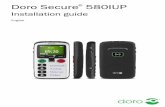 Doro Secure 580IUP Set up the phone Get started Installation and assembly Remove the battery cover IMPORTANT!