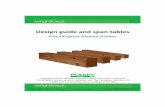Design guide and span tables - Wright Forest Products · Design guide and span tables ... All tables have been calculated with Statcon 2015.2 SP1 software by Consultec according to