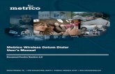 Metrico Wireless Datum Dialer User’s Manual - Spirent · Metrico Wireless Datum Dialer User’s Manual Document Version ... Datum Dialer contains both hardware and software for