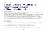Pair-Wise Multiple Comparisons (Simulation) - ncss.com€¦ · Pair-Wise Multiple Comparisons (Simulation) Introduction This procedure uses simulation analyze the power and significance