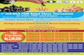 Chess FIDE Tournament - Easy Pay Chess ICS-MCA_FIDE_Rated-Chess-Tourna… · Rule : The tournament will be played under the latest FIDE rules. ... Chess School, Ph. : 99526 26284