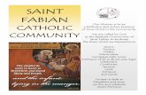SAINT FABIAN · Our reformed calendar follows the earlier tradi- ... Great and Saint Gregory Nazianzen, bish-ops and doctors of the Church. Wednesday