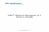 FRx Report Designer 6.7 User’s Guide · Chapter 8: Using Extensible Business ... Including XBRL Elements in the ... “Using Extensible Business Reporting Language (XBRL)” zChapter