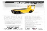 PACK MULE ELECTRIC UTILITY VEHICLES STOCK CHASER …packmule.com/wp-content/uploads/PackMule_SC775NXG-min.pdf · PACK MULE’s NXG Stock Chaser offers the ... • 6 Ply Load Range