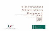 Perinatal Statistics Report 3 1 - Ireland's Health Service Perinatal Statistics Report, 2013 CREATOR Healthcare Pricing Office (HPO), Health Service Executive (HSE) SUBJECT Key words