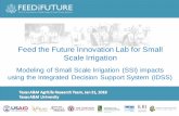 Feed the Future Innovation Lab for Small Scale Irrigationilssi.tamu.edu/media/1429/integrated-modeling-scaling.pdf · Feed the Future Innovation Lab for Small Scale Irrigation . ...