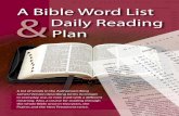 Bible Word List and Reading Plan - c.ymcdn.com · B IBLE WORD L IST AND ... affinity – relationship by marriage: 1Ki. 3.1; 2Ch. 18.1; Ezr. 9.14 ... Bible Word List and Reading Plan
