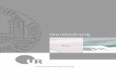 Grundordnung der Universität Regensburg in der … Wahl des Sprechers und seiner Stellvertreter . . . . . . . . . . .26 62 Amtszeit des Sprechers und seiner Stellvertreter . . . .