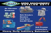MRO MACHINERY - Purity Gas MRO Catalog 2017.pdf• Air-operated clamp for material vise • Pneumatic power down feed with ... machine (Mechanical) ... Scotchman Tube & Pipe Grinder/Notcher