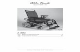 A 200 - Homepage — Ottobock UK · A 200 Bedienungsanleitung ... Disassembly of the A200 power wheelchair can be easily done by an attendant. (Refer to section 6: Transport and Storage)