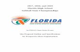Site Proposal Outline and Specifications for … 2018, and 2019 Florida High School Softball State Championships An FHSAA State Series Event: Site Proposal Outline and Specifications
