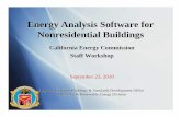 Energy Analysis Software for Nonresidential Buildings · 23.09.2010 · Energy Analysis Software for Nonresidential Buildings ... Public Goods Software Architecture Compliance ...