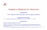 Analytical Methods for Materials - Weaver Research Groupweavergroup.ua.edu/uploads/4/8/9/0/48901279/05_-_imaging_modes_in... · Analytical Methods for Materials Lesson 5 ... •G.F.