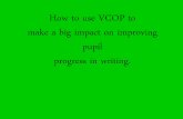 How to use VCOP to make a big impact on improving pupil ...sandon.herts.sch.uk/wp-content/uploads/2014/03/VCOP.pdf · make a big impact on improving pupil progress in writing. Vocabulary