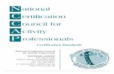 Certification Standards - Activity Director · E. National Exam* (ADC/ACC level only) ... Track 4 (or meet ADC certification standards from Track 1, 2 or 3). *this level can only