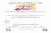 Attention Parents, Grandparents, Brothers, Sisters, Aunts ... · Here is your chance to wish your favorite Roald Dahl’s Willy Wonka Jr. cast or crew member the best of ... JUNIOR