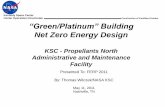 Kennedy Space Center “Green/Platinum” Building · THERMOMASS Insulation Building System/TEX-COTE cool wall Highly insulated roof system ... performance of the solar array system.