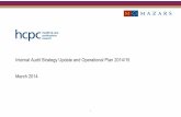 Internal Audit Strategy Update and Operational Plan 2014 ... · Internal Audit Strategy Update and Operational Plan 2014 ... 03 The Updated Internal Audit Strategy and Operational