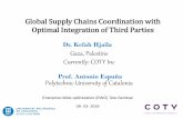 Global Supply Chains Coordination with Optimal Integration ...egon.cheme.cmu.edu/ewo/docs/EWO_Seminar_03_08_2018.pdf · a global master plan 4 - Raw materials and utilities suppliers