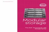 Modular storage - Dell · Modular storage. The Dell ... and direct-attached storage arrays, ... configuration and optimization flexibility. Optimized for