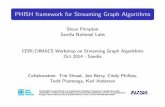 PHISH framework for Streaming Graph Algorithmswsga.sandia.gov/docs/Plimpton_stream.pdf · PHISH framework for Streaming Graph Algorithms Steve Plimpton Sandia National Labs CERI/DIMACS