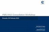 PBN RAD Consultation Workshop - Eurocontrol RAD Consultation Workshop Brussels, ... H. Impact on General Aviation Stakeholders ... J. Applicability of the SES Legislation to Providers