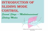 Second Stage – Multidimensional Sliding Modes - EECI · IntroductIon of SlIdIng Mode control . Second Stage – Multidimensional Sliding Modes . Sliding mode in discontinuity surfaces