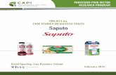 Final Saputo Case · homemade fresh mozzarella by way of bicycle. ... manufacturing and marketing products such as cheese ... Domestic environment - Saputo’s strategy has …