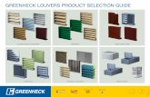 GREENHECK LOUVERS PRODUCT SELECTION GUIDE · greenheck november 2017 go to ecaps view us on contact us literature greenheck louvers product selection guide conventional stationary